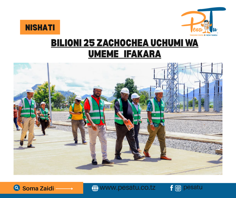 BILIONI 25 ZACHOCHEA UCHUMI WA UMEME IFAKARA -pesatu.co.tz