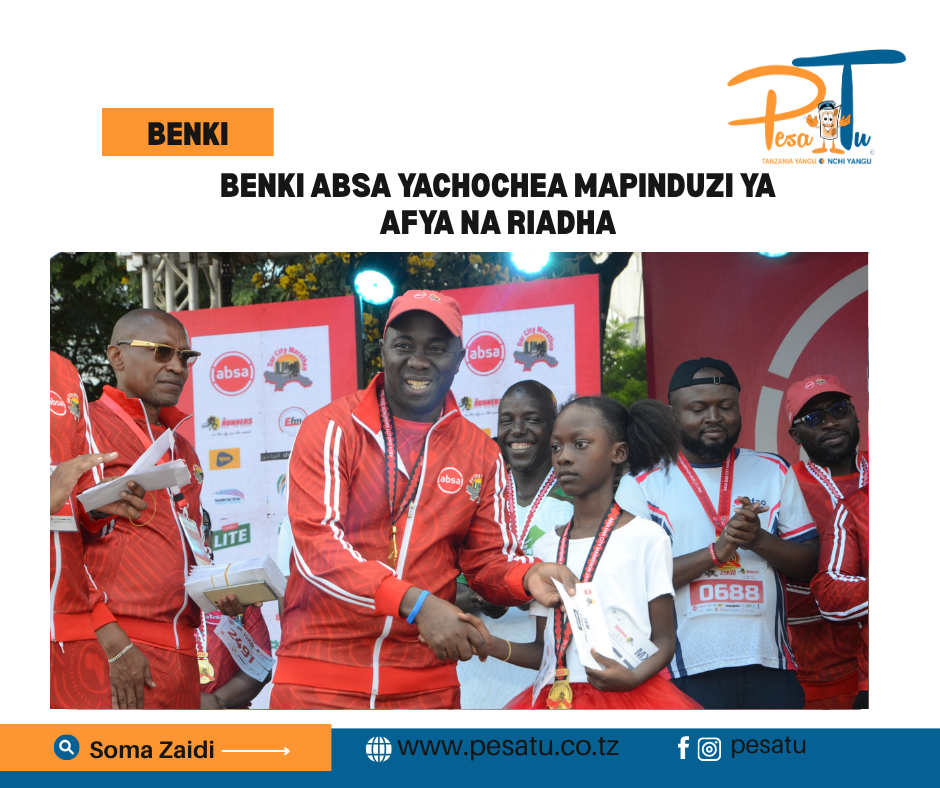 BENKI ABSA YACHOCHEA MAPINDUZI YA AFYA NA RIADHA 1 BENKI ABSA YACHOCHEA MAPINDUZI YA AFYA NA RIADHA -pesatu.co.tz