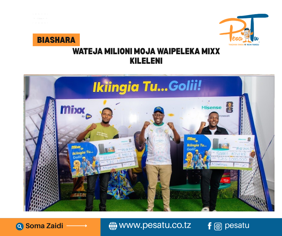 WATEJA MILIONI MOJA WAIPELEKA MIXX KILELENI-pesatu.co.tz