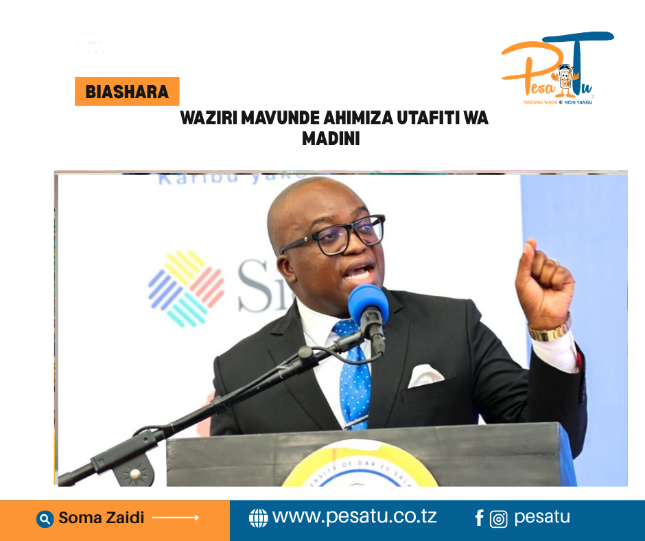 WAZIRI MAVUNDE AHIMIZA UTAFITI WA MADINI-pesatu.co.tz