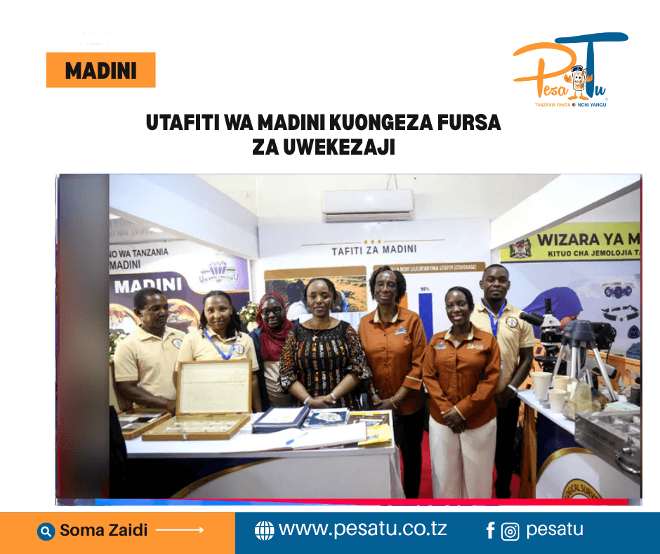 UTAFITI WA MADINI KUONGEZA FURSA ZA UWEKEZAJI-pesatu.co.tz