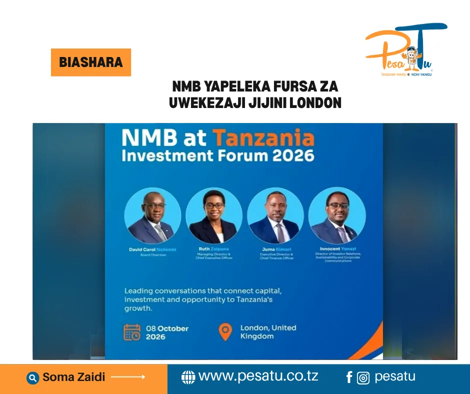 NMB YAPELEKA FURSA ZA UWEKEZAJI JIJINI LONDON-pesatu.co.tz