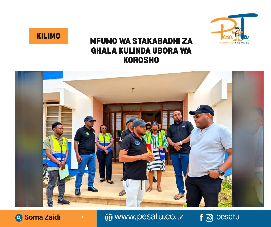 MFUMO WA STAKABADHI ZA GHALA KULINDA UBORA WA KOROSHO-pesatu.co.tz