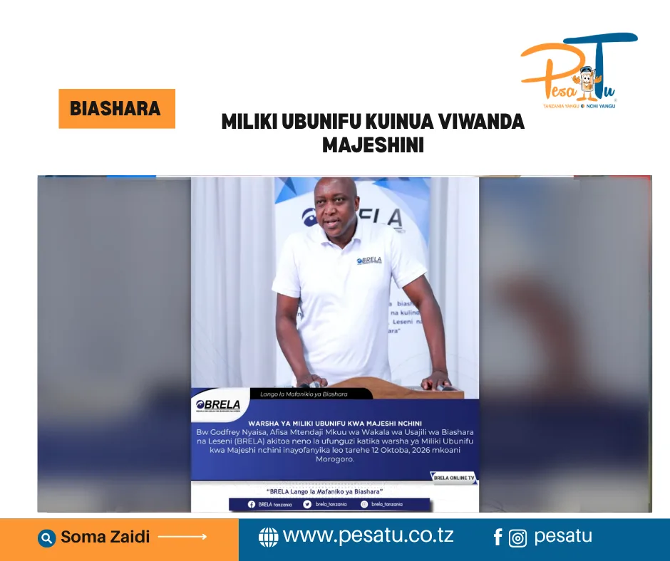 MILIKI UBUNIFU KUINUA VIWANDA MAJESHINI-pesatu.co.tz